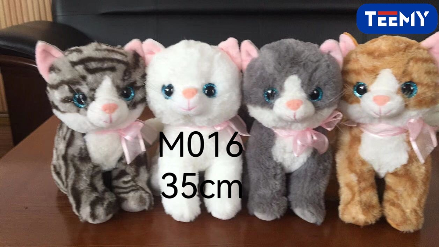 PELUCHE GATO 35 CM , PRECIO PUBLICADO ES AL POR MAYOR Y DEBEN SER 3 UNIDADES DEL MISMO  (M016) 1