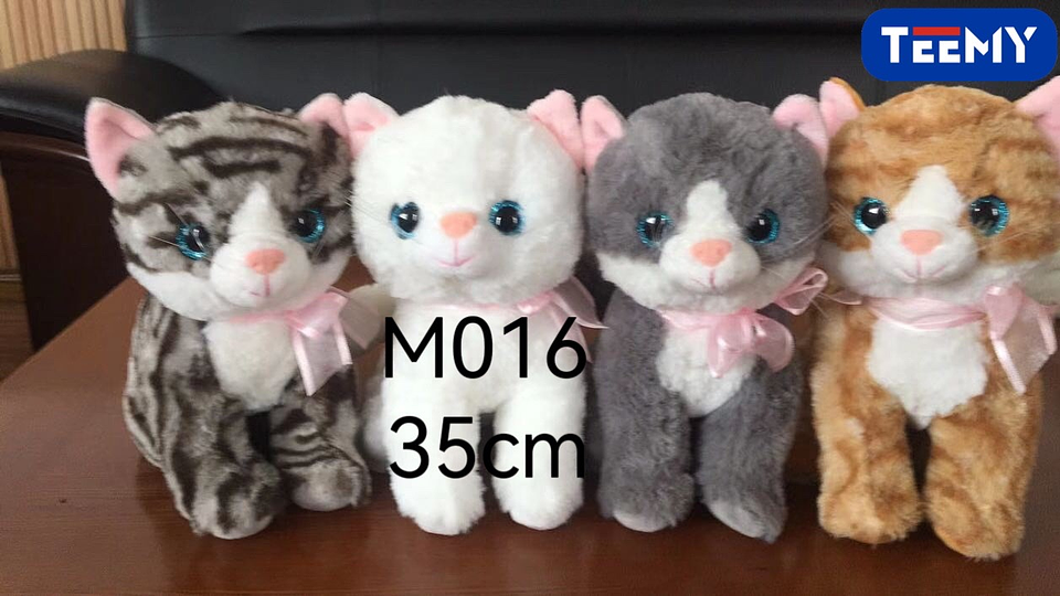 PELUCHE GATO 35 CM , PRECIO PUBLICADO ES AL POR MAYOR Y DEBEN SER 3 UNIDADES DEL MISMO  (M016) 1