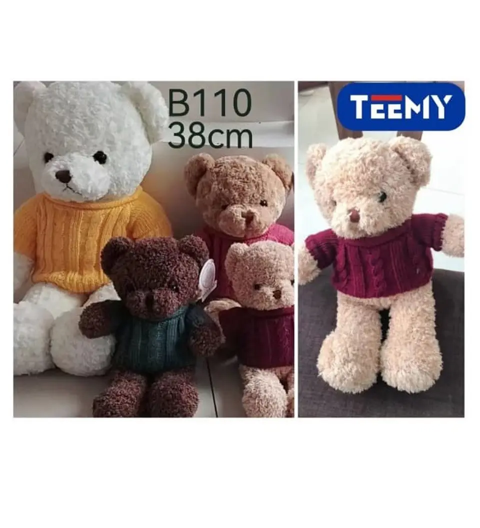 PELUCHE OSO 38 CM , 3 DEL MISMO POR MAYOR  (B110) 1