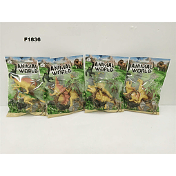 DINOSAURIOS PAQUETE 12 PCS PAQUETE