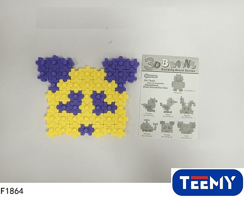 BLOQUE DE FIGURAS, PAQUETE 24 PCS SURTIDOS (F1864)