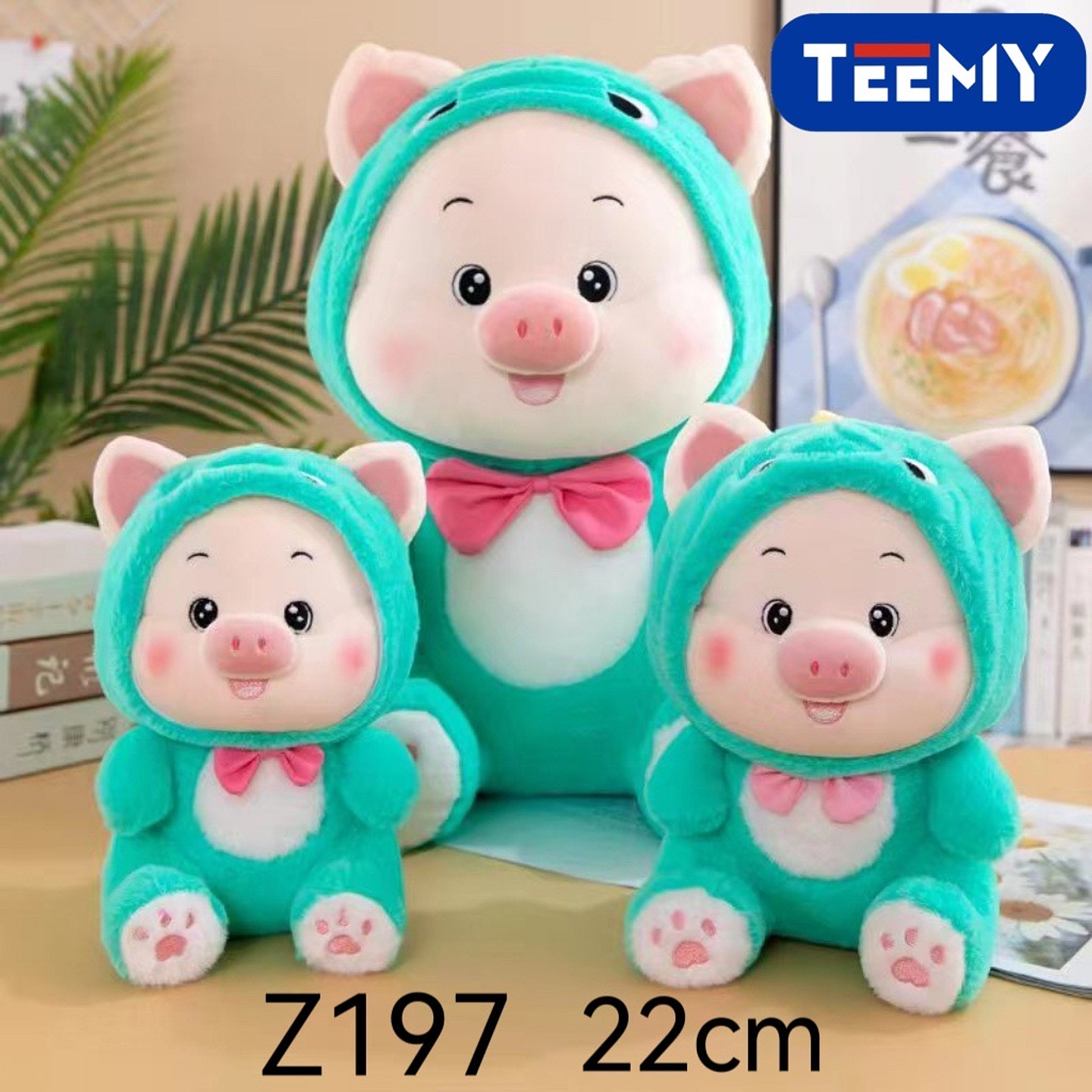 PELUCHE CHANCHO 22 CM , PRECIO PUBLICADO ES AL POR MAYOR Y DEBEN SER 3 UNIDADES DEL MISMO  (Z197) 1