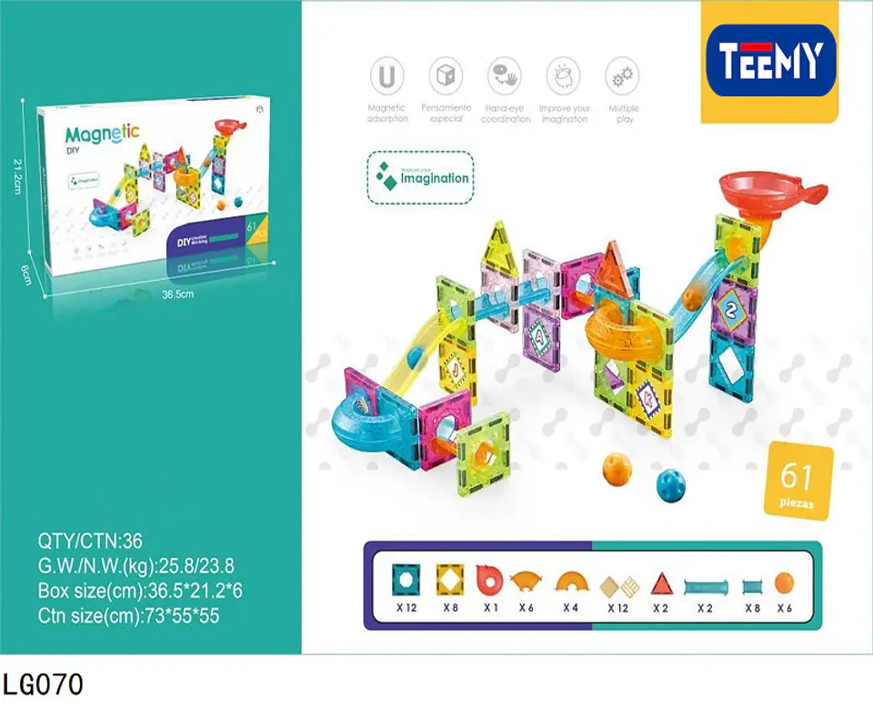 JUGUETE MAGNETICO LABERINTO,  3 DEL MISMO POR MAYOR  (LG070) 1