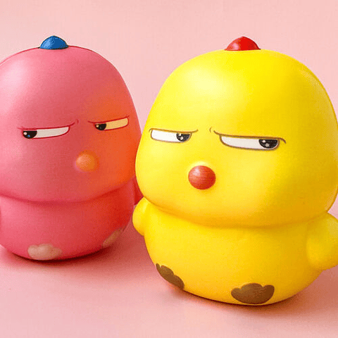 SQUISHY POLLITO AMARGADO PAQUETE 12 PCS (MH019)