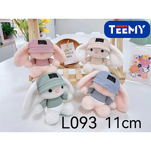 LLAVERO PELUCHE CONEJO 11 CM PAQUETE 12 PCS