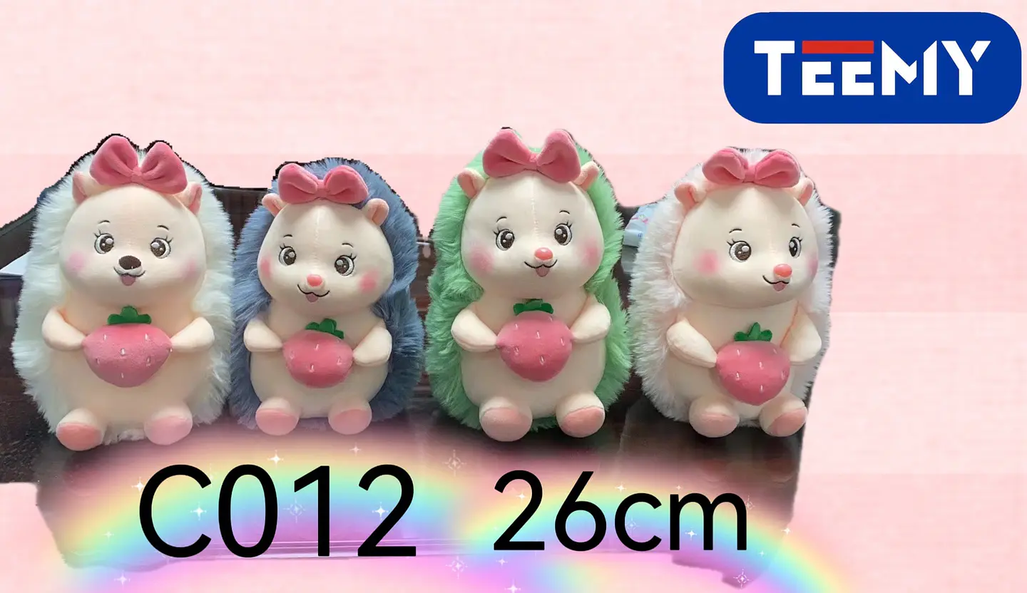 PELUCHE ERIZO 26 CM, 3 DEL MISMO POR MAYOR  (C012) 1