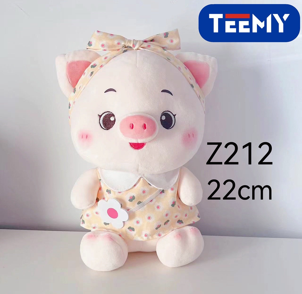 PELUCHE CHANCHO 22 CM, PRECIO PUBLICADO ES AL POR MAYOR Y DEBEN SER 3 UNIDADES DEL MISMO  (Z212) 1