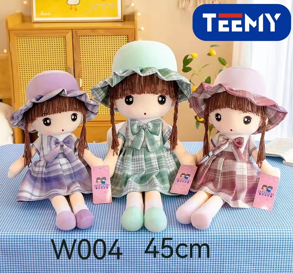 PELUCHE MUÑECA 45 CM, PRECIO PUBLICADO ES AL POR MAYOR Y DEBEN SER 3 UNIDADES DEL MISMO  (W004) 1