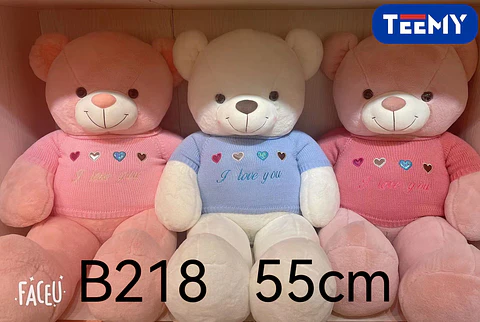 PELUCHE OSO 55 CM  , 3 DEL MISMO POR MAYOR  (B218)