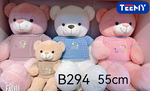 PELUCHE OSO 55 CM  , 3 DEL MISMO POR MAYOR  (B294)