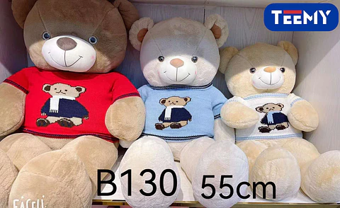 PELUCHE OSO 55 CM  , 3 DEL MISMO POR MAYOR  (B130)