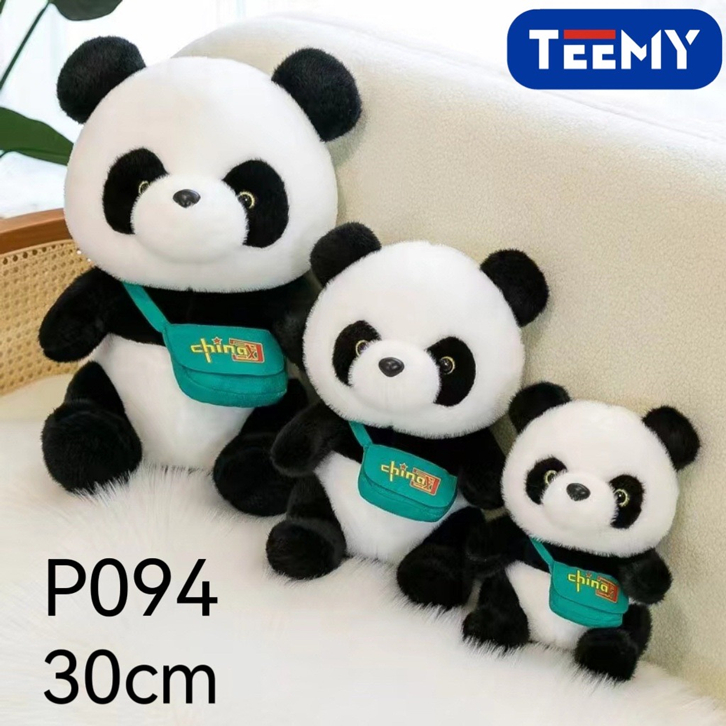 PELUCHE PANDA 30 CM  , PRECIO PUBLICADO ES AL POR MAYOR Y DEBEN SER 3 UNIDADES DEL MISMO  1