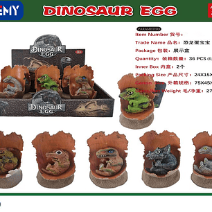 HUEVOS DE DINOSAURIO PAQUETE 6 PCS