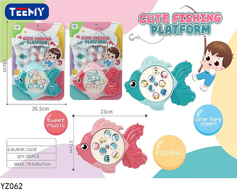 JUEGO DE PESCA , PRECIO PUBLICADO ES AL POR MAYOR Y DEBEN SER 3 UNIDADES DEL MISMO  (YZ062)