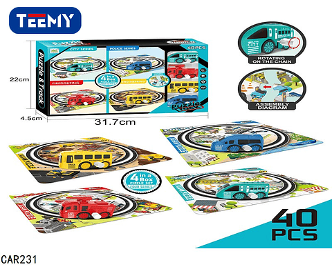 PISTA ARMABLE 40 PCS  , PRECIO PUBLICADO ES AL POR MAYOR Y DEBEN SER 3 UNIDADES DEL MISMO  (CAR231)