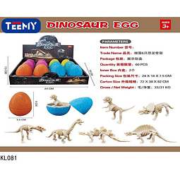 HUEVOS DINOSAURIO PAQUETE 12 PCS 