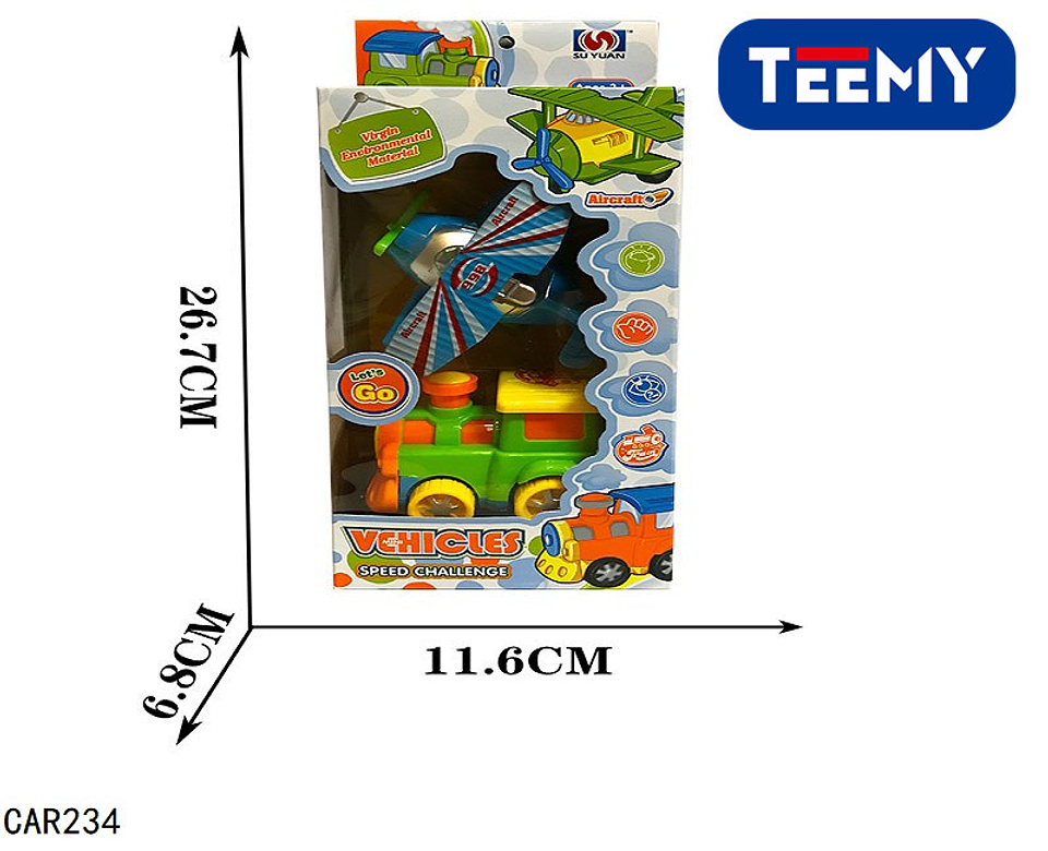 TREN CON AVION JUGUETE  , PRECIO PUBLICADO ES AL POR MAYOR Y DEBEN SER 3 UNIDADES DEL MISMO  (CAR234) 1