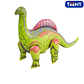 PORFIADO INFLABLE DINOSAURIO PAQUETE 12 PZS (CQ814) - Miniatura 1