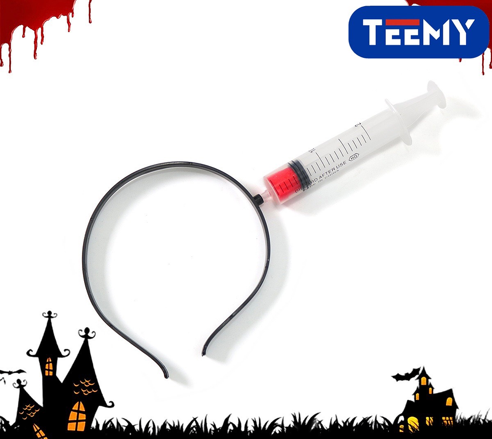 CINTILLO CON JERINGA PAQUETE 12 PZAS (HELL107) 1