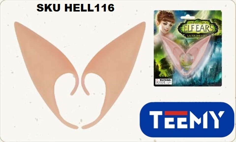 OREJAS DE ELFO PAQUETE 12 PZAS (HELL116) 1