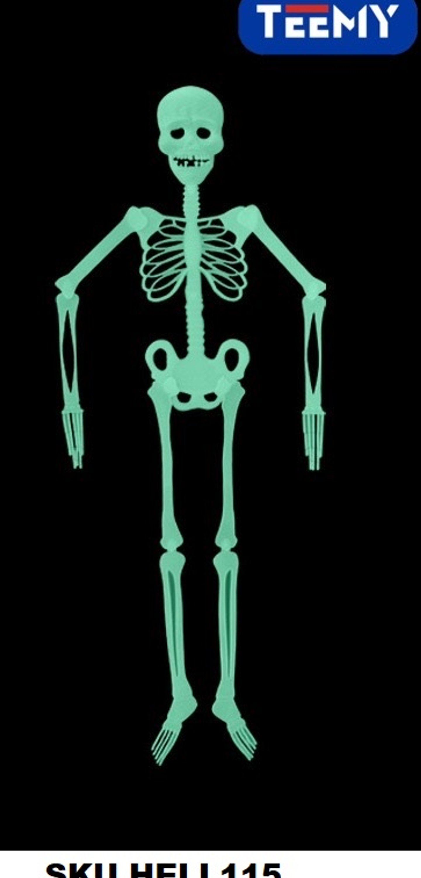 CALABERA BRILLA EN LA OSCURIDAD 0.9 MTS PAQUETE 12 PZAS (HELL115) 1