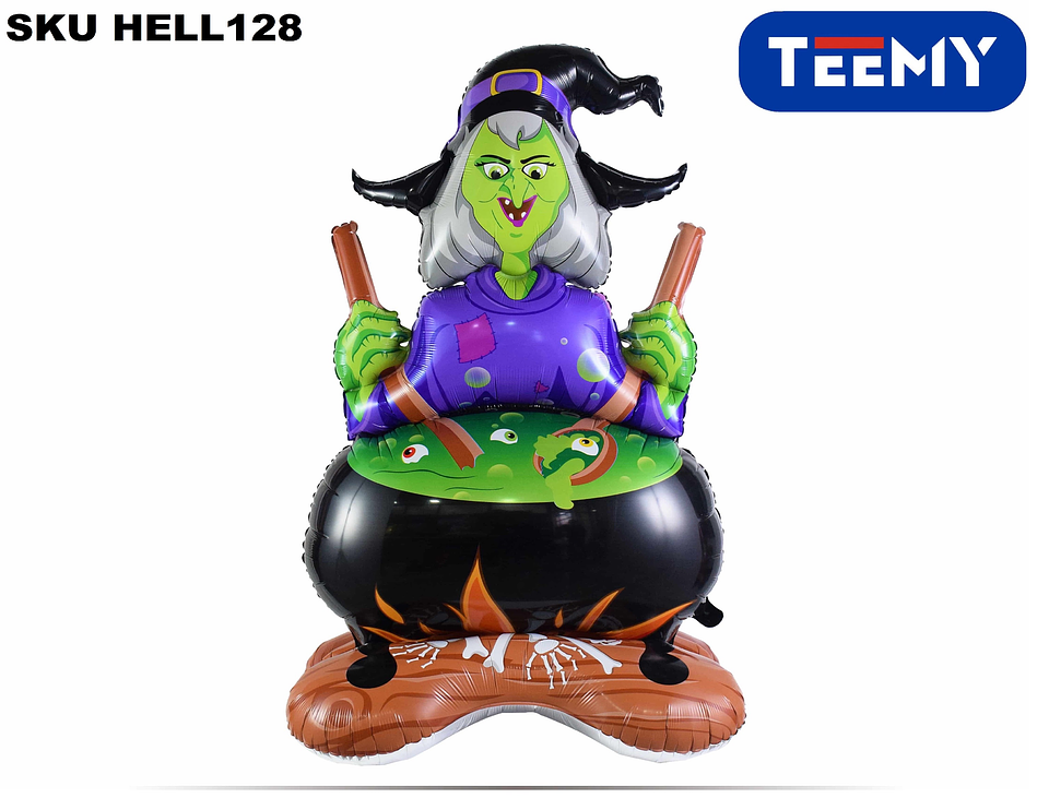 GLOBOS HALLOWEEN PAQUETE 6 PZAS, MEDIDAS 113.5 CM X 67 CM (HELL128) 1