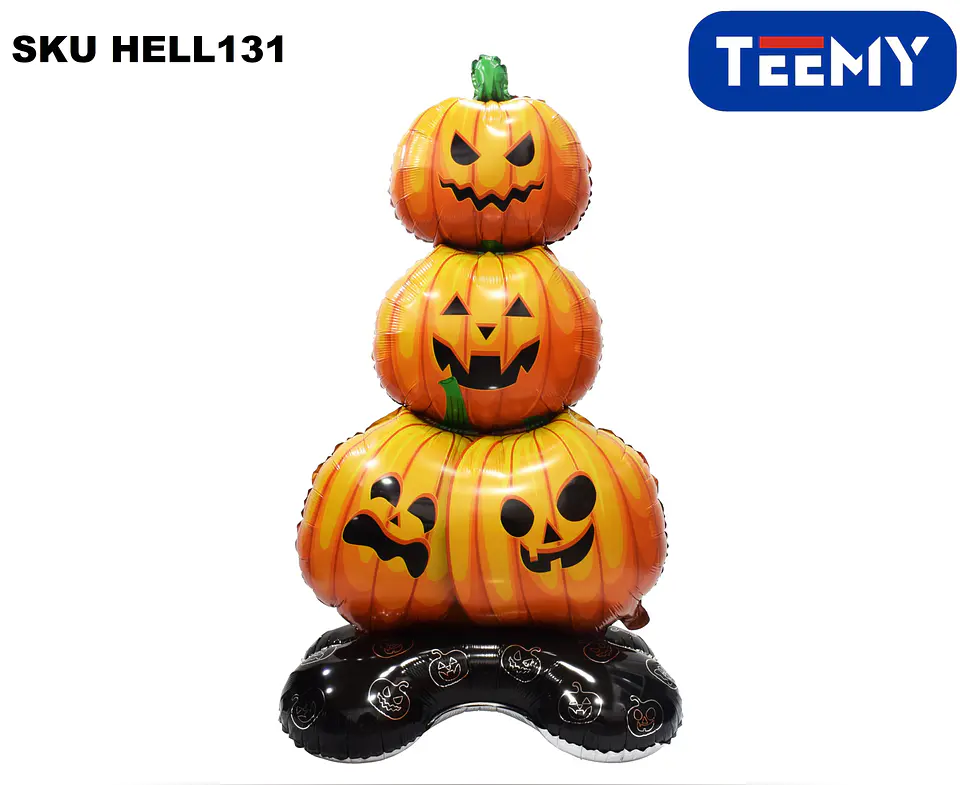 GLOBOS HALLOWEEN PAQUETE 6 PZAS, MEDIDAS 109 CM X 61 CM (HELL131) 1
