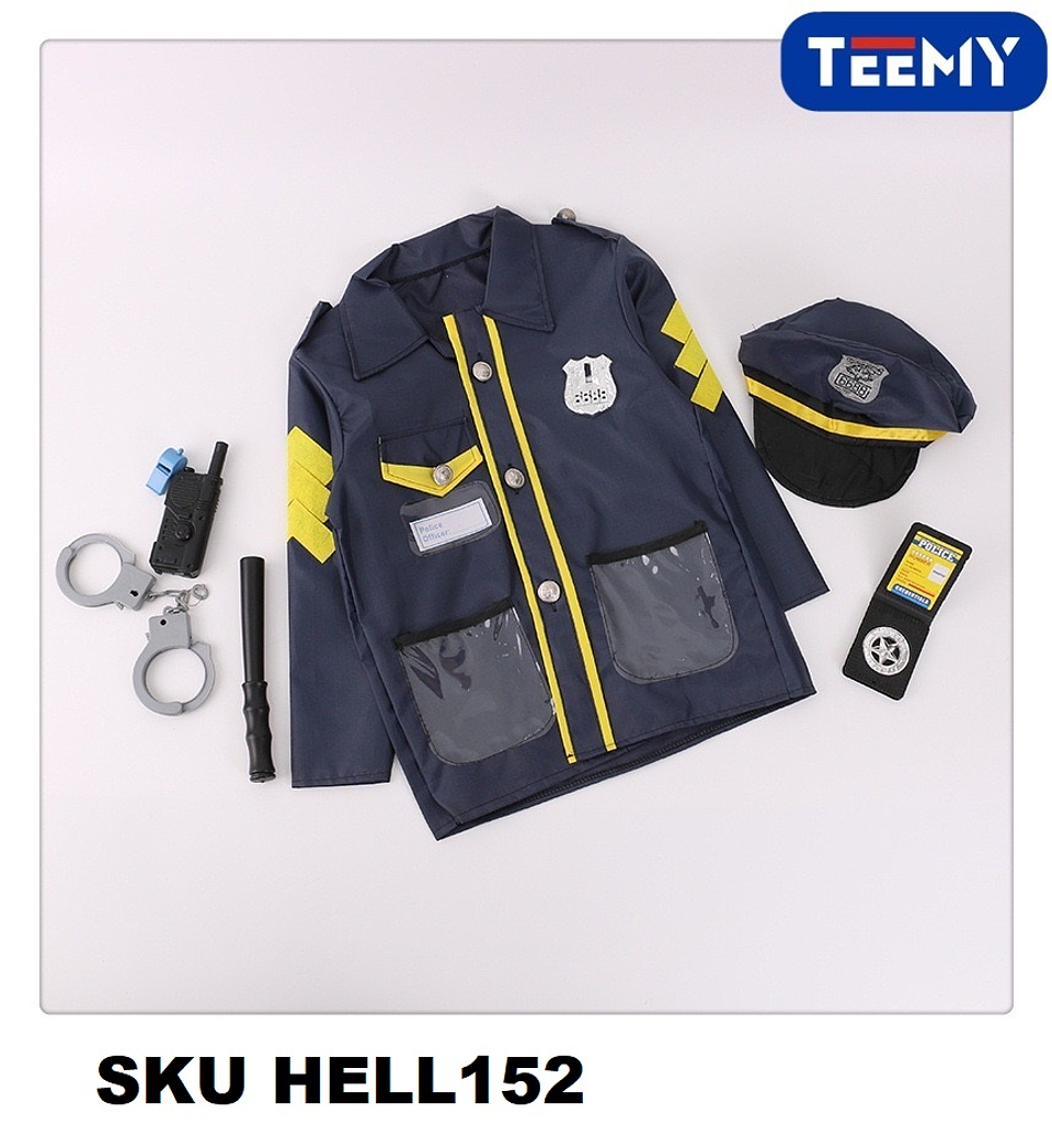 DISFRAZ POLICIA HALLOWEEN , PRECIO PUBLICADO ES AL POR MAYOR Y DEBEN SER 3 UNIDADES DEL MISMO  (HELL152) 1