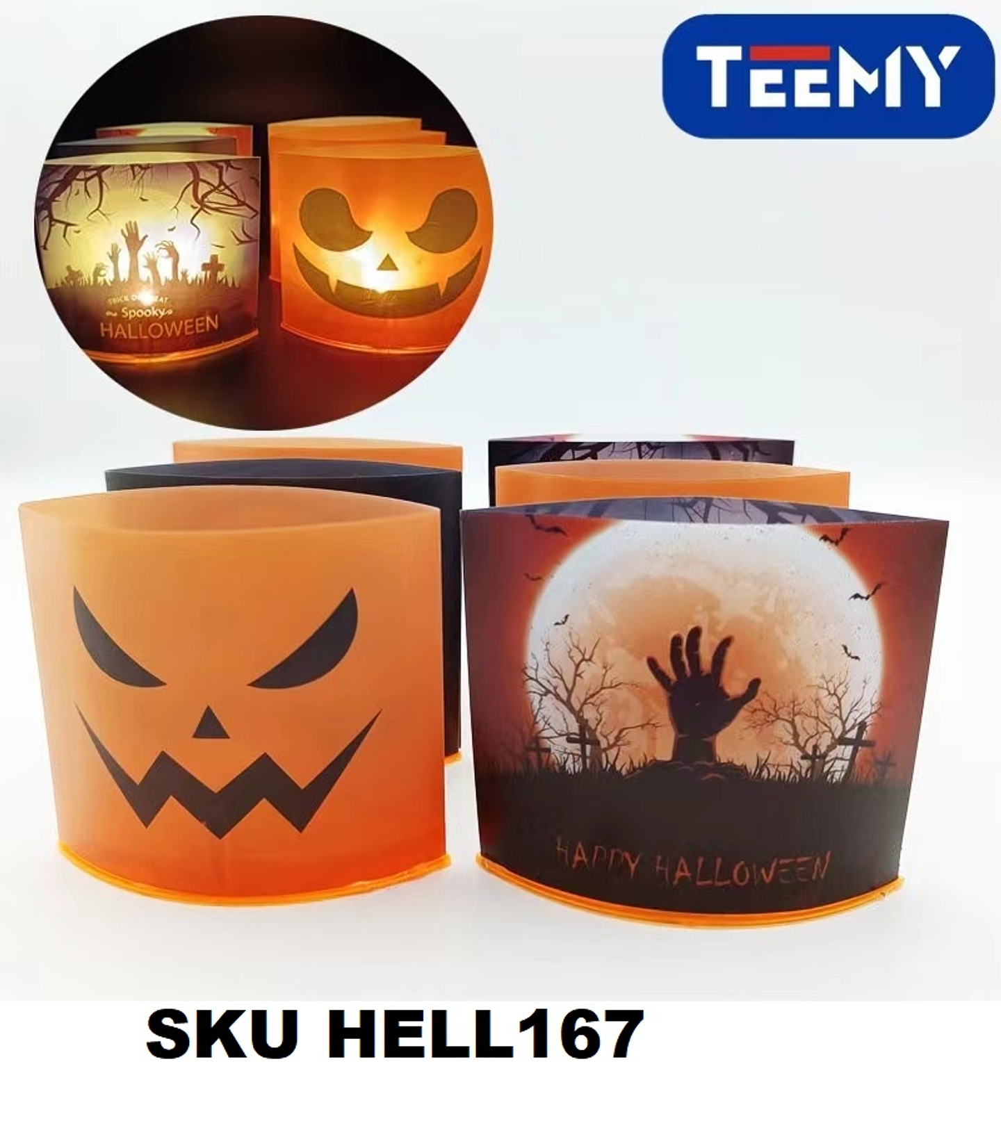 ADORNOS HALLOWEEN PAQUETE 12 PCS (HELL167) 1