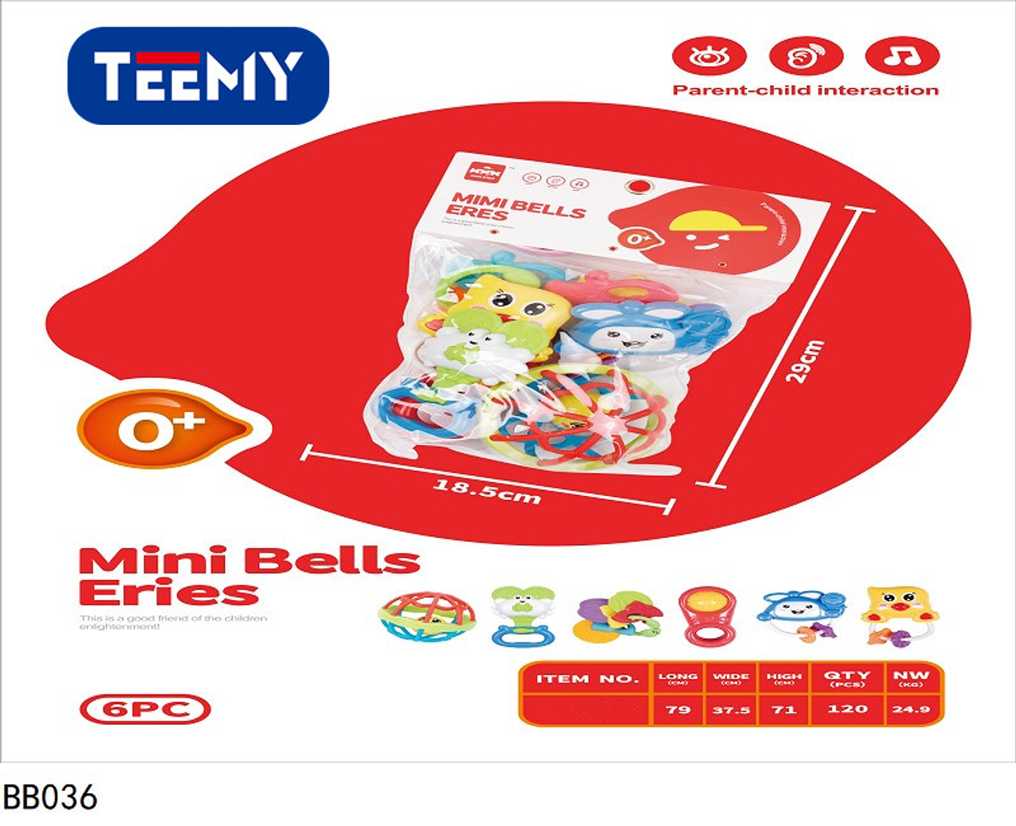 SONAJERO DE BEBES, PRECIO PUBLICADO ES AL POR MAYOR Y DEBEN SER 3 UNIDADES DEL MISMO  (BB036) 1