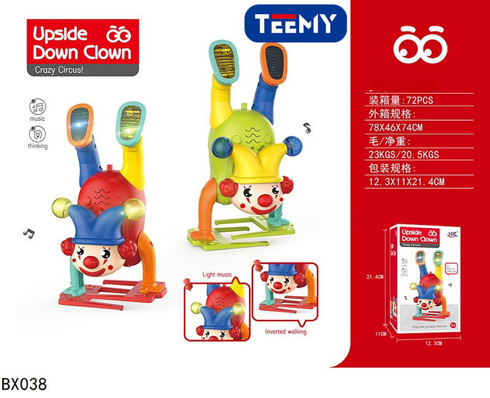 PAYASO CON LUCES Y SONIDO  , PRECIO PUBLICADO ES AL POR MAYOR Y DEBEN SER 3 UNIDADES DEL MISMO  (BX038) 1