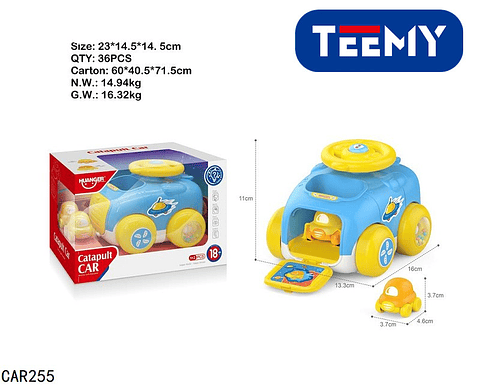 CARRO CON LANZADOR  , PRECIO PUBLICADO ES AL POR MAYOR Y DEBEN SER 3 UNIDADES DEL MISMO  (CAR255)