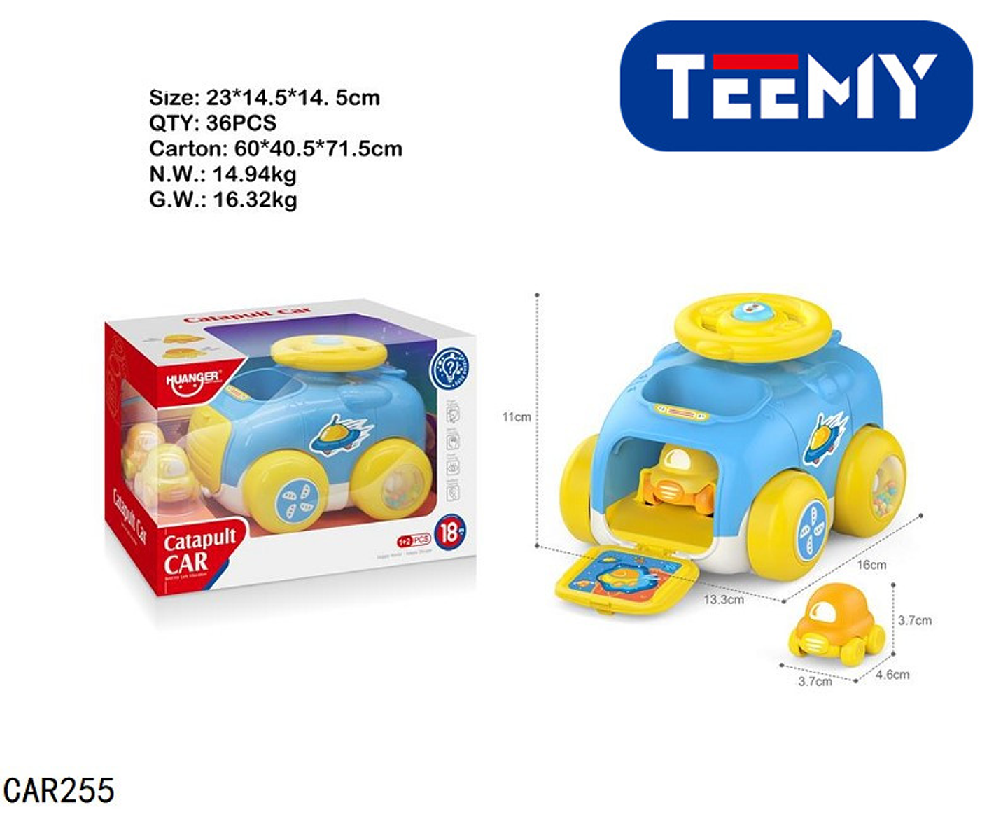 CARRO CON LANZADOR  , PRECIO PUBLICADO ES AL POR MAYOR Y DEBEN SER 3 UNIDADES DEL MISMO  (CAR255) 1