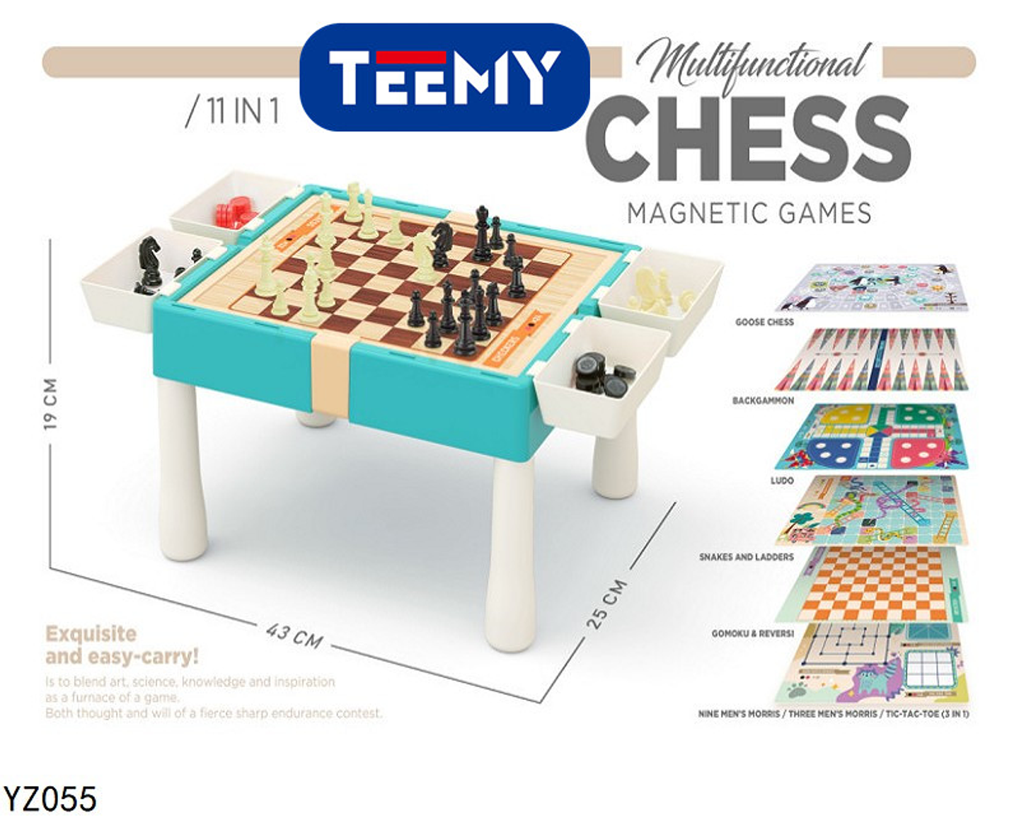 JUEGO DE MESA MAGNETICO 11 EN 1  , PRECIO PUBLICADO ES AL POR MAYOR Y DEBEN SER 3 UNIDADES DEL MISMO  (YZ055) 1