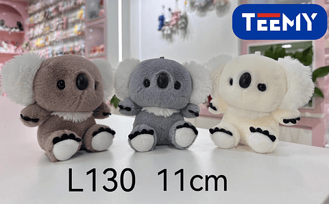 LLAVERO PELUCHE KOALA 11 CM PAQUETE 12 PCS (L130)