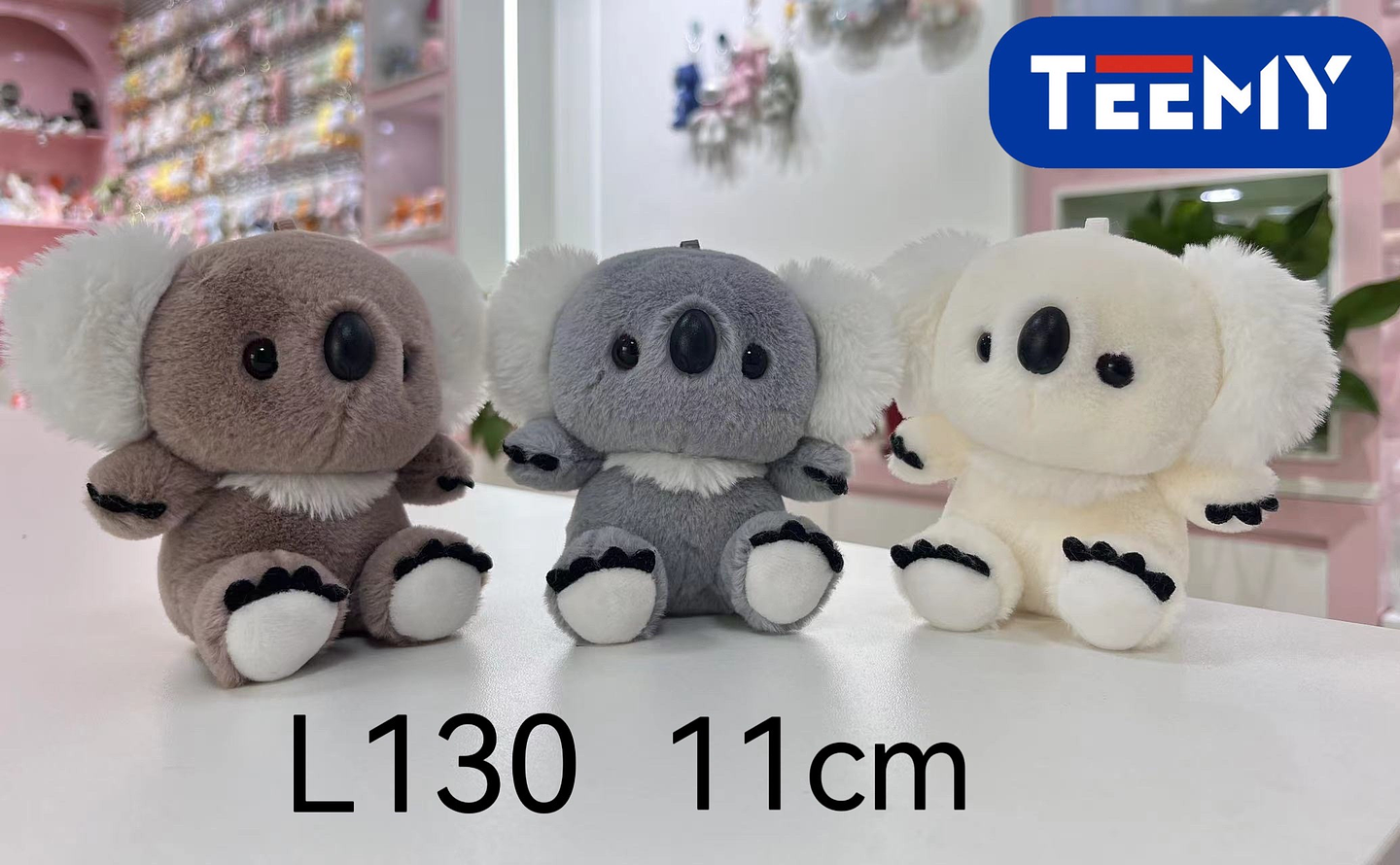 LLAVERO PELUCHE KOALA 11 CM PAQUETE 12 PCS (L130) 1