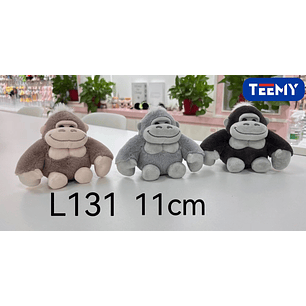LLAVERO PELUCHE GORILA 11 CM PAQUETE 12 PCS