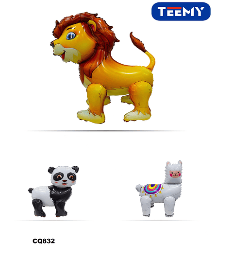 GLOBOS CUMPLEAÑOS ANIMALES PAQUETE 5 PIEZAS (CQ832)