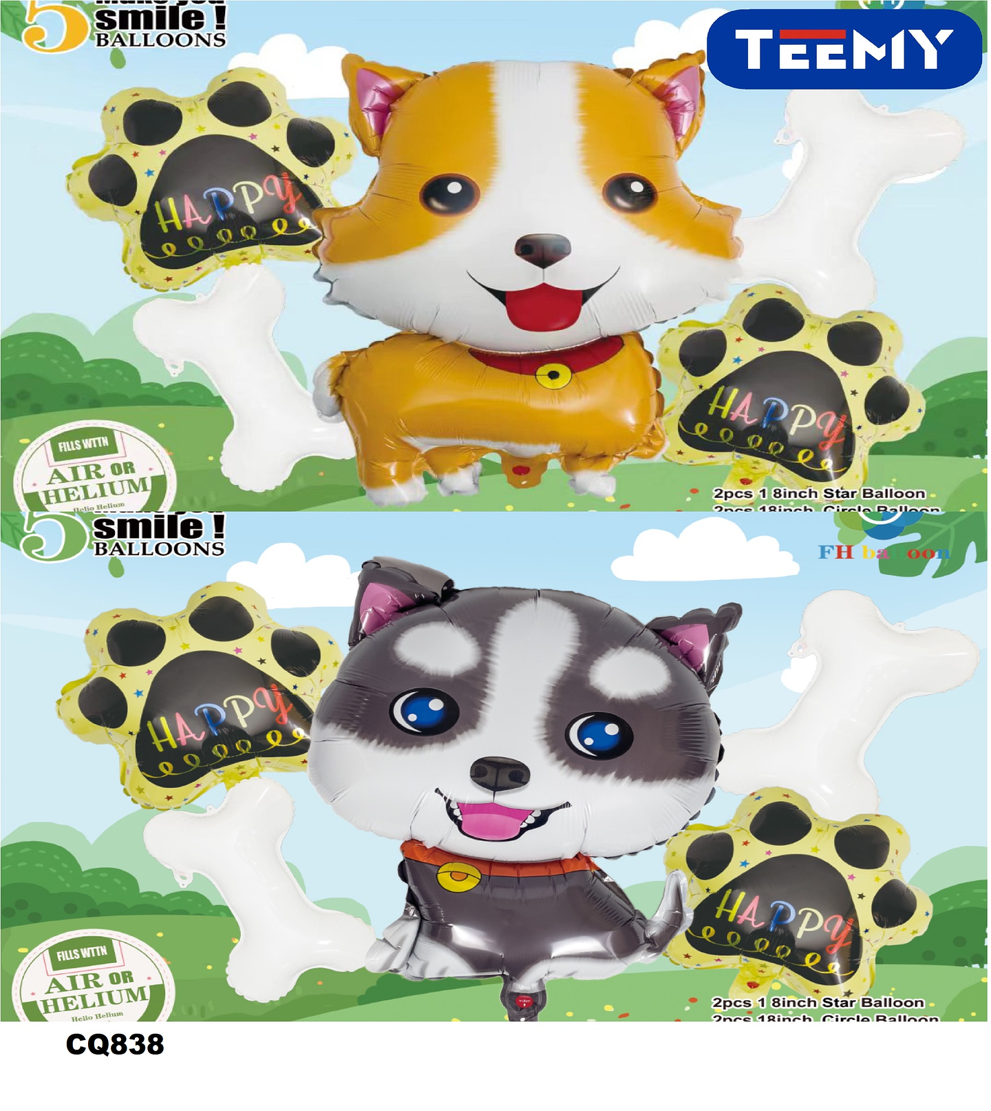 GLOBOS CUMPLEAÑOS PAQUETE 6 PIEZAS (CQ838) 1