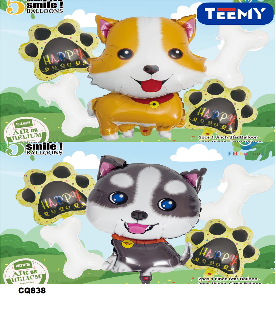 GLOBOS CUMPLEAÑOS PAQUETE 6 PIEZAS (CQ838) 1