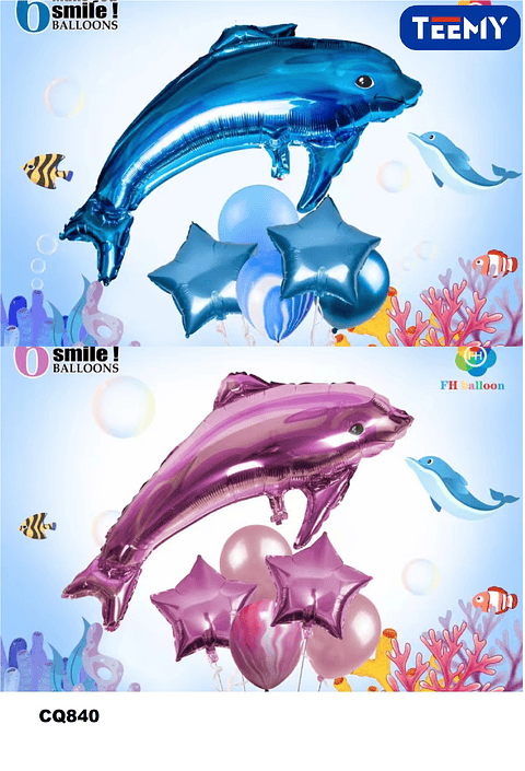 GLOBOS CUMPLEAÑOS ANIMALES PAQUETE 6 PIEZAS (CQ840)