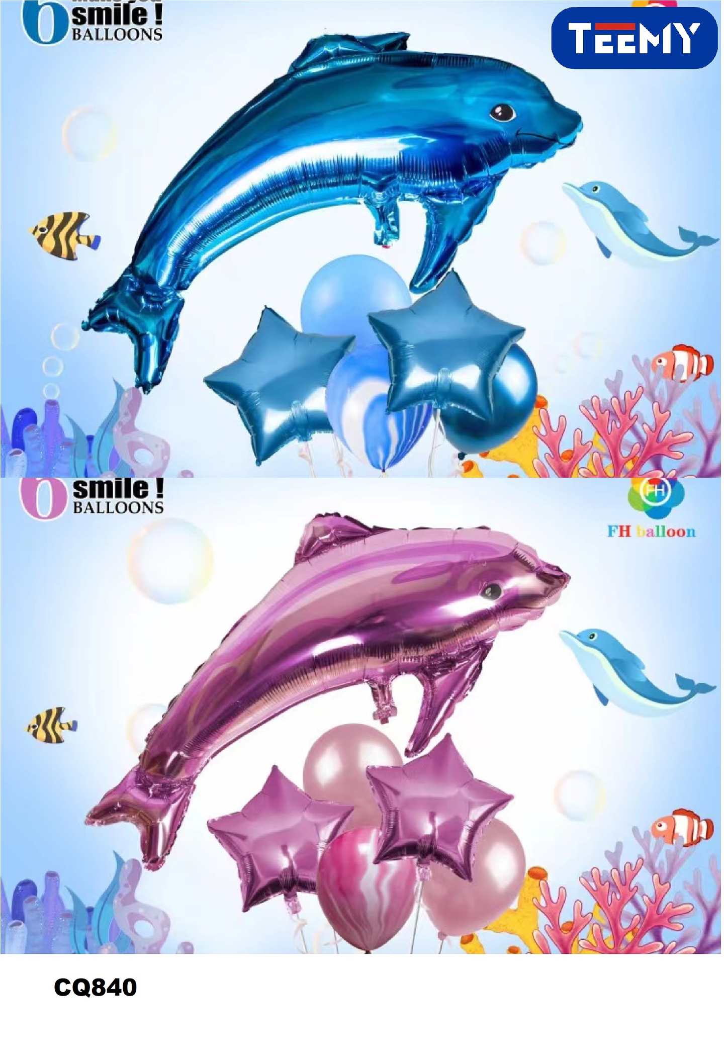 GLOBOS CUMPLEAÑOS ANIMALES PAQUETE 6 PIEZAS (CQ840) 1