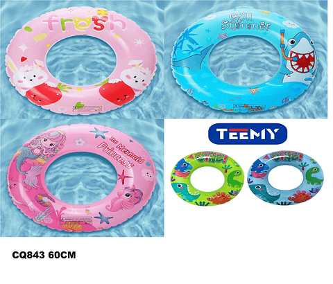 SALVAVIDAS 60 CM PAQUETE 6 PIEZAS (CQ843)