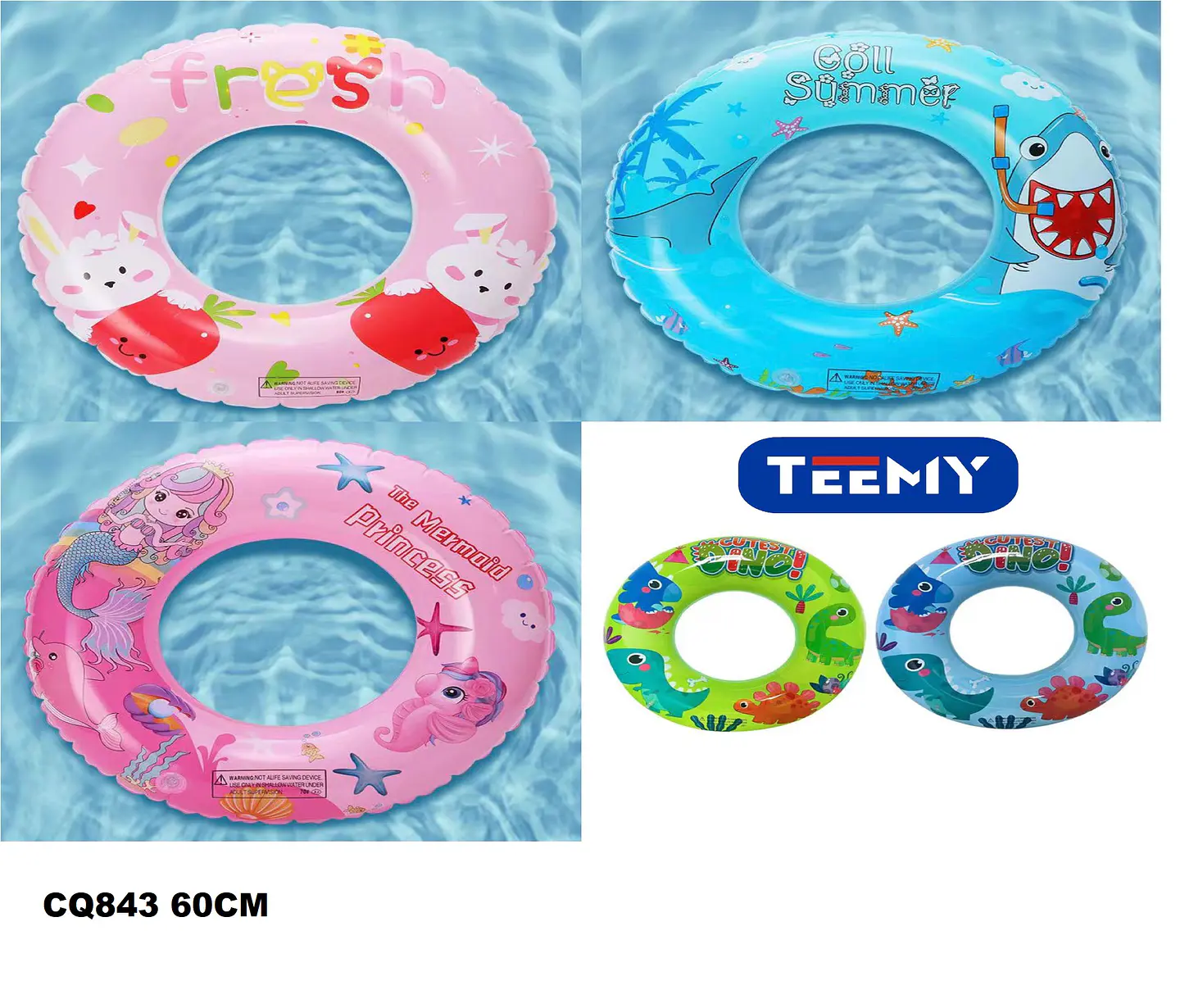 SALVAVIDAS 60 CM PAQUETE 6 PIEZAS (CQ843) 1