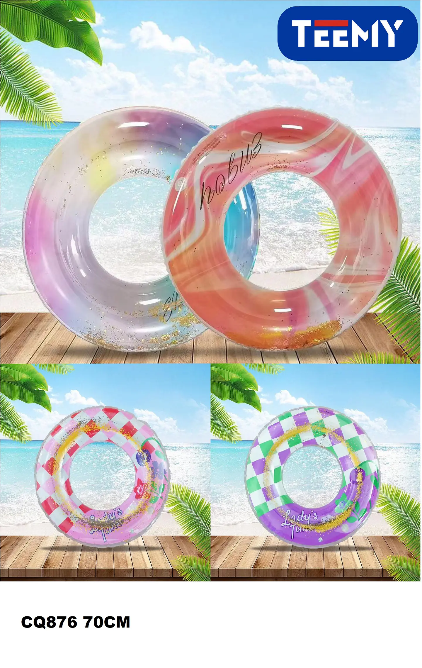 SALVAVIDAS 70 CM PAQUETE 6 PIEZAS  (CQ876) 1