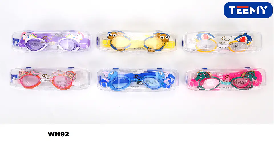 LENTES DE NATACION PAQUETE 6 PIEZAS (WH92) 1