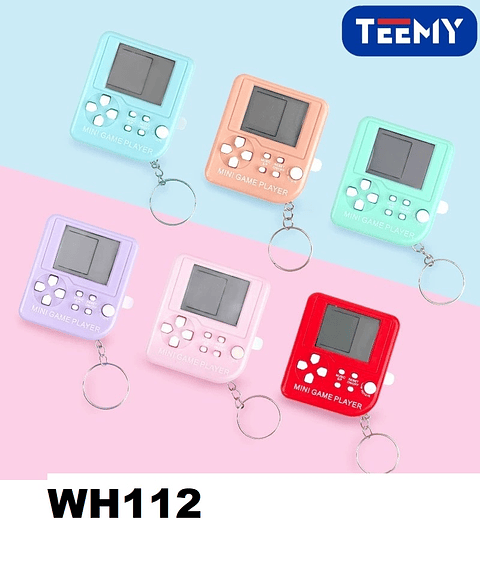 CONSOLA RETRO JUEGOS ESTILO LLAVERO  , PRECIO PUBLICADO ES AL POR MAYOR Y DEBEN SER 3 UNIDADES DEL MISMO  (WH112)