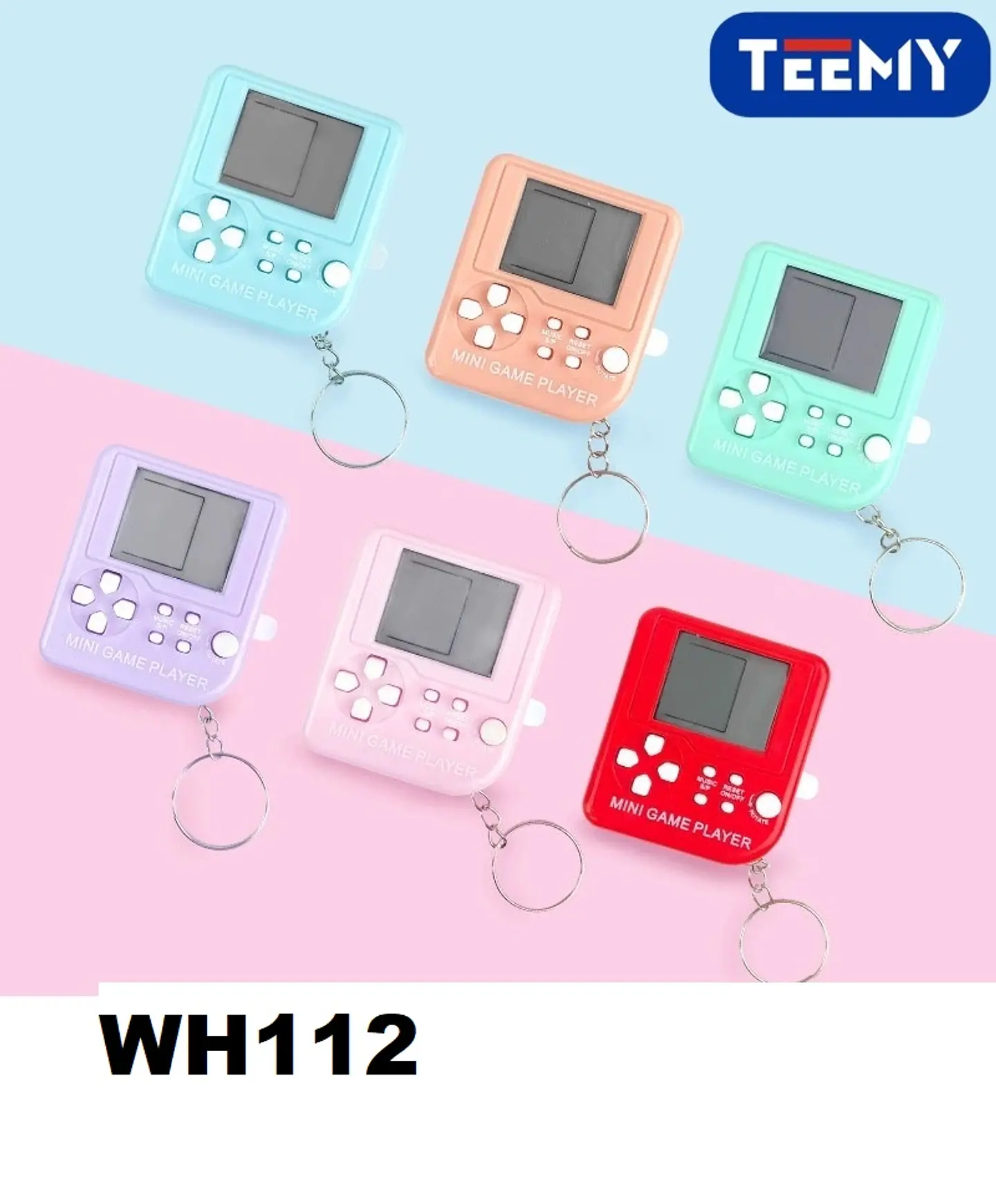 CONSOLA RETRO JUEGOS ESTILO LLAVERO  , 3 DEL MISMO POR MAYOR  (WH112) 1