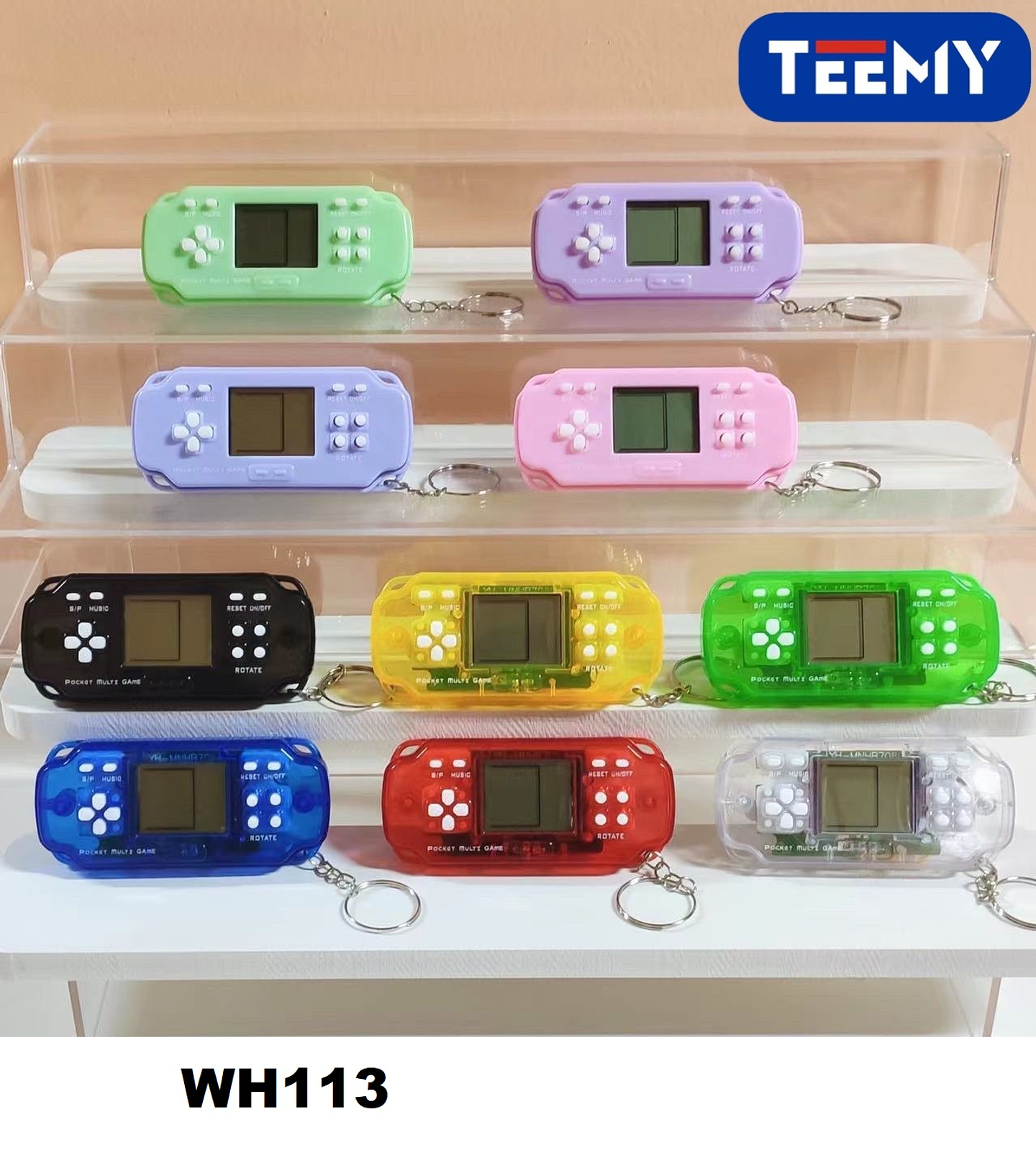 CONSOLA RETRO JUEGOS ESTILO LLAVERO  , PRECIO PUBLICADO ES AL POR MAYOR Y DEBEN SER 3 UNIDADES DEL MISMO  (WH113) 1