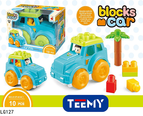 CARROS TIPO BLOQUE ARMABLE , PRECIO PUBLICADO ES AL POR MAYOR Y DEBEN SER 3 UNIDADES DEL MISMO  (LG127)